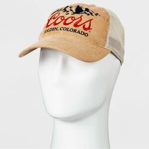 MAD ENGINE Coors Beer Corduroy Snapback Trucker Hat Unisex Baseball Ball Cap